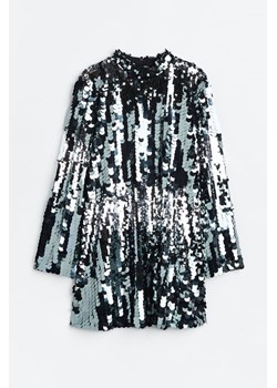 H & M - Cekinowa sukienka - Szary ze sklepu H&M w kategorii Sukienki - zdjęcie 161489855