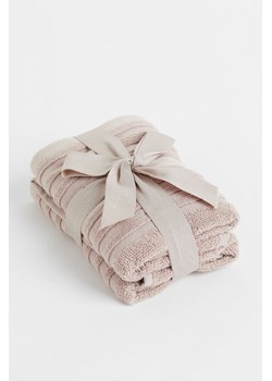 H & M - Bawełniany ręcznik dla gości 2-pak - Brązowy ze sklepu H&M w kategorii Ręczniki - zdjęcie 161490348