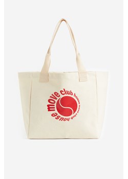 H & M - Płócienna torba sportowa - Biały ze sklepu H&M w kategorii Torby Shopper bag - zdjęcie 161492166