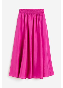 H & M - Trapezowa spódnica z jedwabiu - Różowy ze sklepu H&M w kategorii Spódnice - zdjęcie 161493498