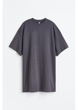 H & M - Sukienka T-shirtowa oversize - Szary ze sklepu H&M w kategorii Sukienki - zdjęcie 161494156