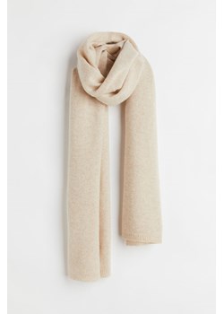 H & M - Szalik z domieszką kaszmiru - Beżowy ze sklepu H&M w kategorii Szaliki i chusty damskie - zdjęcie 161503189