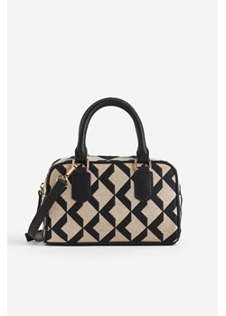 H & M - Żakardowa torebka na ramię - Beżowy ze sklepu H&M w kategorii Kuferki - zdjęcie 161506847