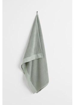 H & M - Duży ręcznik kąpielowy z bawełnianej frotte - Zielony ze sklepu H&M w kategorii Ręczniki - zdjęcie 161510676