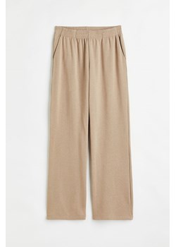 H & M - Proste spodnie dresowe - Brązowy ze sklepu H&M w kategorii Spodnie damskie - zdjęcie 161516388