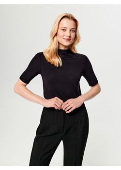 Sinsay - Koszulka ze stójką - czarny ze sklepu Sinsay w kategorii Bluzki damskie - zdjęcie 161517809
