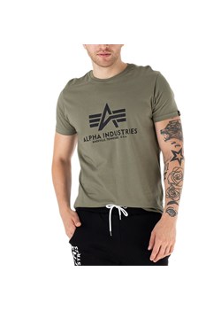 Koszulka Alpha Industries Basic T-Shirt 10050111 - zielona ze sklepu streetstyle24.pl w kategorii T-shirty męskie - zdjęcie 161519028