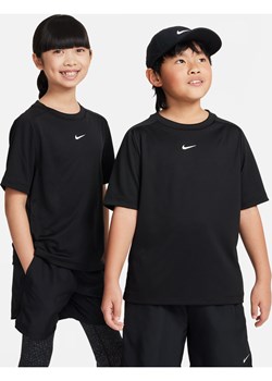Koszulka treningowa dla dużych dzieci (chłopców) Nike Dri-FIT Multi - Czerń ze sklepu Nike poland w kategorii T-shirty chłopięce - zdjęcie 161519717