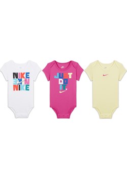 Body dla niemowląt (3–6 M) Nike 3-Pack Bodysuit Set - Biel ze sklepu Nike poland w kategorii Body niemowlęce - zdjęcie 161519747