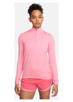 Damska koszulka do biegania z zamkiem 1/2 Nike - Różowy ze sklepu Nike poland w kategorii Bluzki damskie - zdjęcie 161520106