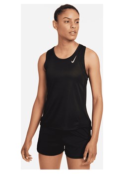 Damska koszulka bez rękawów do biegania Nike Dri-FIT Race - Czerń ze sklepu Nike poland w kategorii Bluzki damskie - zdjęcie 161520267