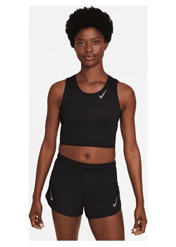 Damska krótka koszulka bez rękawów do biegania Nike Dri-FIT Race - Czerń ze sklepu Nike poland w kategorii Bluzki damskie - zdjęcie 161520959
