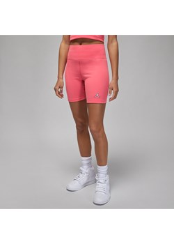 Kolarki damskie z prążkowanego materiału Jordan - Różowy ze sklepu Nike poland w kategorii Szorty - zdjęcie 161520998