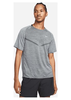 Męska koszulka z krótkim rękawem do biegania Nike Dri-FIT ADV TechKnit - Czerń ze sklepu Nike poland w kategorii T-shirty męskie - zdjęcie 161521266