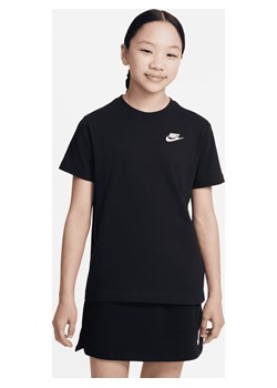 T-shirt dla dużych dzieci (dziewcząt) Nike Sportswear - Czerń ze sklepu Nike poland w kategorii Bluzki dziewczęce - zdjęcie 161521595
