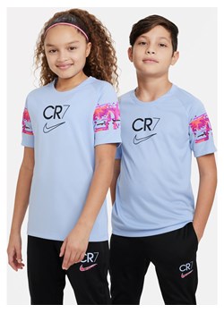 Koszulka piłkarska z krótkim rękawem dla dużych dzieci CR7 - Niebieski ze sklepu Nike poland w kategorii Bluzki dziewczęce - zdjęcie 161521758