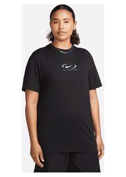Damski T-shirt z nadrukiem Nike Sportswear - Czerń ze sklepu Nike poland w kategorii Bluzki damskie - zdjęcie 161521965