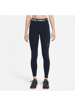 Damskie legginsy ze średnim stanem i wstawkami z siateczki Nike Pro - Niebieski ze sklepu Nike poland w kategorii Spodnie damskie - zdjęcie 161522329