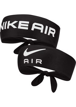 Damska wąska wiązana opaska na głowę z grafiką Nike Air - Czerń ze sklepu Nike poland w kategorii Opaski damskie - zdjęcie 161522415