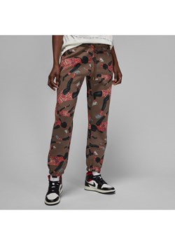 Damskie spodnie z dzianiny Brooklyn Jordan Artist Series by Parker Duncan - Brązowy ze sklepu Nike poland w kategorii Spodnie damskie - zdjęcie 161522576