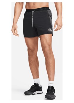 Męskie spodenki do biegania z wszytą bielizną Dri-FIT Nike Trail Second Sunrise 12,5 cm - Czerń ze sklepu Nike poland w kategorii Spodenki męskie - zdjęcie 161522727