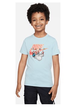 T-shirt dla małych dzieci Nike Boxy Bumper Cars Tee - Niebieski ze sklepu Nike poland w kategorii T-shirty chłopięce - zdjęcie 161523227