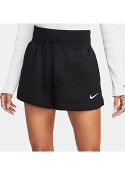 Damskie spodenki z wysokim stanem o luźnym kroju Nike Sportswear Phoenix Fleece - Czerń ze sklepu Nike poland w kategorii Szorty - zdjęcie 161523707