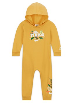 Pajacyk bez stóp z kapturem dla niemowląt (12–24 M) Forest Foragers Nike - Żółty ze sklepu Nike poland w kategorii Pajacyki - zdjęcie 161523989