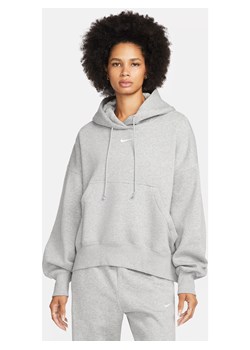 Damska bluza z kapturem o kroju over-oversize Nike Sportswear Phoenix Fleece - Szary ze sklepu Nike poland w kategorii Bluzy damskie - zdjęcie 161524159