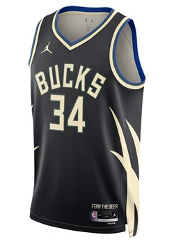 Koszulka męska Jordan Dri-FIT NBA Swingman Milwaukee Bucks Statement Edition - Czerń ze sklepu Nike poland w kategorii T-shirty męskie - zdjęcie 161524326