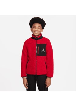 Kurtka z zamkiem na całej długości dla dużych dzieci (chłopców) Jordan - Czerwony ze sklepu Nike poland w kategorii Kurtki chłopięce - zdjęcie 161524466