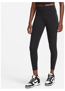 Damskie legginsy z nadrukiem i wysokim stanem Nike Air - Czerń ze sklepu Nike poland w kategorii Spodnie damskie - zdjęcie 161524555