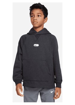 Dzianinowa bluza treningowa z kapturem dla dużych dzieci (chłopców) Nike Dri-FIT Athletics - Czerń ze sklepu Nike poland w kategorii Bluzy chłopięce - zdjęcie 161524939