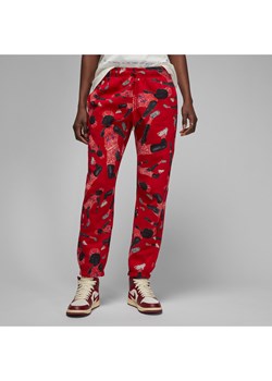 Damskie spodnie z dzianiny Brooklyn Jordan Artist Series by Parker Duncan - Czerwony ze sklepu Nike poland w kategorii Spodnie damskie - zdjęcie 161525139
