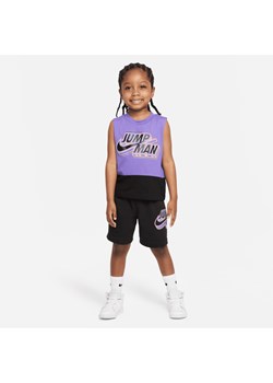 Zestaw koszulka bez rękawów i spodenki dla maluchów Jordan - Czerń ze sklepu Nike poland w kategorii Komplety dziewczęce - zdjęcie 161525146