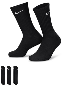 Klasyczne skarpety treningowe Nike Cushioned (3 pary) - Czerń ze sklepu Nike poland w kategorii Skarpetki męskie - zdjęcie 161525295