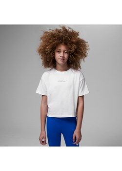 T-shirt dla dużych dzieci Paris Saint-Germain Jordan - Biel ze sklepu Nike poland w kategorii Bluzki dziewczęce - zdjęcie 161525405