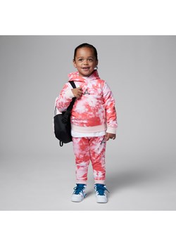 Zestaw bluza z kapturem i spodnie dla maluchów Jordan - Różowy ze sklepu Nike poland w kategorii Dresy dziewczęce - zdjęcie 161525489