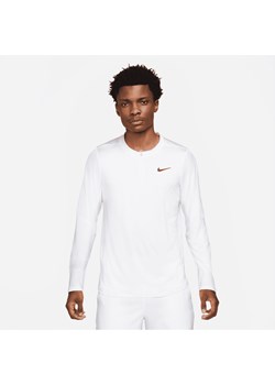 Męska koszulka do tenisa z zamkiem 1/2 NikeCourt Dri-FIT Advantage - Biel ze sklepu Nike poland w kategorii T-shirty męskie - zdjęcie 161525637
