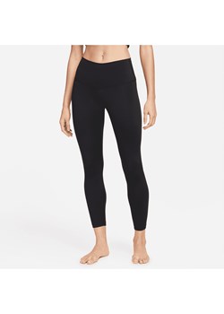Damskie legginsy 7/8 z wysokim stanem Nike Yoga - Czerń ze sklepu Nike poland w kategorii Spodnie damskie - zdjęcie 161525669