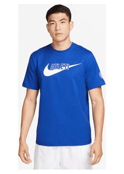 T-shirt męski Nike Atlético Madryt Swoosh - Niebieski ze sklepu Nike poland w kategorii T-shirty męskie - zdjęcie 161525769