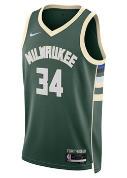 Koszulka męska Nike Dri-FIT NBA Swingman Milwaukee Bucks Icon Edition 2022/23 - Zieleń ze sklepu Nike poland w kategorii T-shirty męskie - zdjęcie 161525925