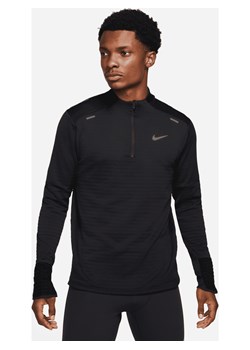 Męska bluza do biegania z zamkiem 1/4 Nike Therma-FIT Repel - Czerń ze sklepu Nike poland w kategorii Bluzy męskie - zdjęcie 161525938