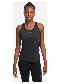 Damska koszulka bez rękawów o dopasowanym kroju Nike Dri-FIT One - Czerń ze sklepu Nike poland w kategorii Bluzki damskie - zdjęcie 161526158