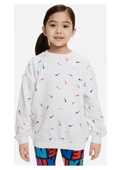 Koszulka dla małych dzieci Nike Snack Pack Icon Crew - Biel ze sklepu Nike poland w kategorii Bluzy dziewczęce - zdjęcie 161526327