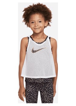 Koszulka bez rękawów dla małych dzieci Nike - Biel ze sklepu Nike poland w kategorii Bluzki dziewczęce - zdjęcie 161526855