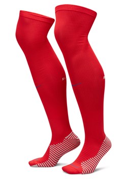 Skarpety piłkarskie do kolan Atlético Madryt Strike (wersja domowa/wyjazdowa) - Czerwony ze sklepu Nike poland w kategorii Skarpetogetry piłkarskie - zdjęcie 161526859