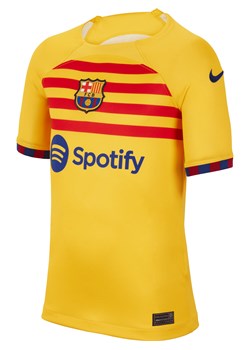 Koszulka piłkarska dla dużych dzieci Nike Dri-FIT FC Barcelona Stadium 2023/24 (wersja czwarta) - Żółty ze sklepu Nike poland w kategorii T-shirty męskie - zdjęcie 161526896