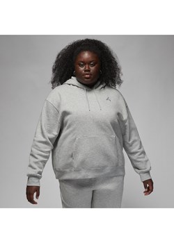 Damska bluza z kapturem Jordan Flight (duże rozmiary) - Szary ze sklepu Nike poland w kategorii Bluzy damskie - zdjęcie 161527827