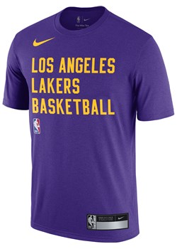 T-shirt męski do ćwiczeń Nike Dri-FIT NBA Los Angeles Lakers - Fiolet ze sklepu Nike poland w kategorii T-shirty męskie - zdjęcie 161527838